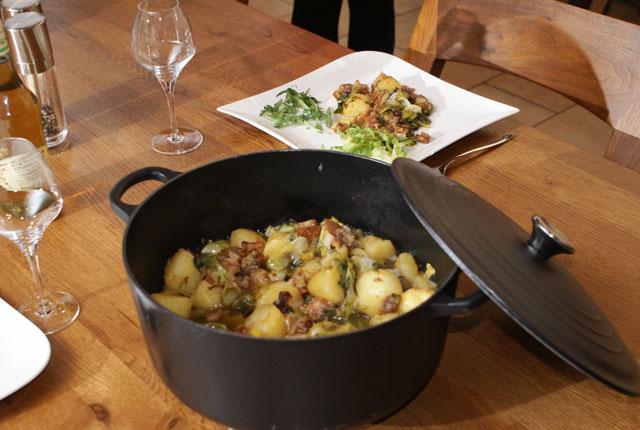 Salade au lard